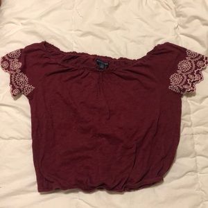 Off the shoulder shirt